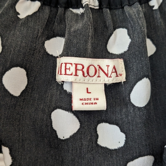 Ruffle Collar Polka Dot Dress - Picture 2 of 3